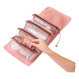 Necessaire Dobrável Porta Maquiagem Organizador Divisória