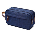 Necessaire Masculina Bolsa Organizadora Viagem Estojo Grande Cor Azul