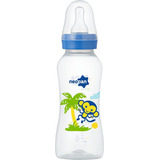 Neopan Panforme Mamadeira Bico Redondo Macaco Azul 250ml