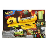 Nerf Zombie Strike Biosquad Com 3 Dardos - 1 Refil - Hasbro Cor Laranja