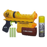 Nerf Zombie Strike Biosquad Com3 Dardos 1 Refil Repelente