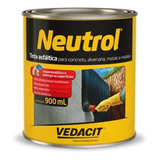 Neutral Tinta Asfáltica Impermeabilizante 900 Ml Vedacit Acabamento Brilhante Cor Preto
