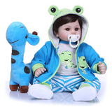 New Happy Bebê Reborn Menino Corpo De Silicone Pode Dar Banho