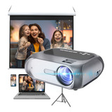 New Projetor Led T7 4000lm 1080p Full Hd Espelhamento Wi-fi