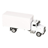 New-ray D 1: 43 Utility Peterbilt 335 Box Truck Branco
