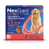 Nexgard Spectra Antipulgas E Vermífugo Cães 30,1kg A 60kg 1 Tablete