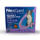Nexgard Spectra Antipulgas Vermífugo Cães 15,1 - 30kg Com 3 