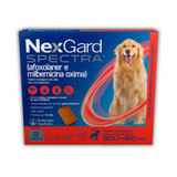 Nexgard Spectra Antipulgas Vermífugo Cães 30,1 - 60kg Com 3 