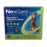Nexgard Spectra Antipulgas Vermífugo Cães 7,6 - 15kg Com 3 