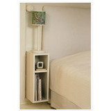 Nicho Criado Mudo Suspenso Retangular Mdf Branco Pequeno