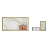 Nicho Em Porcelanato P/ Banheiro Branco 60x30x10 Cm