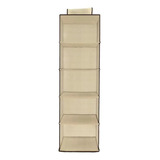 Nicho Organizador Vertical Guarda-roupa Tnt Multiuso Casita Cor Bege