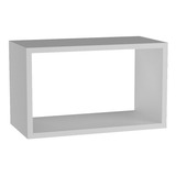 Nicho Retangular 50x25x10 Mdf Branco Com Suporte 