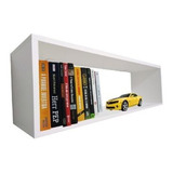 Nicho Retangular 80lx25ax20 Cm-100%mdf Organizador De Livros