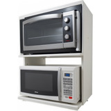 Nicho Suporte De Parede Para Microondas E Forno Mdf Madeira