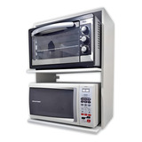 Nicho Suporte De Parede Para Microondas E Forno Mdf Madeira