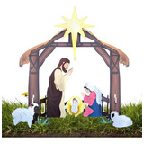 Nihay Conjunto De Berço De Natal Ao Ar Livre Q Holy Night