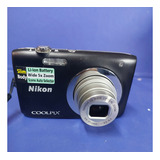 Nikon Coolpix S2600 Compacta Cor Preto
