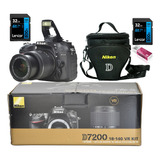 Nikon D7200 + 18-55mm + Bolsa