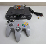 Nintendo 64 - Usado - Com 1 Controle E Mario Party 3