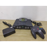 Nintendo 64 Com 1 Controle E 1 Fita + Fonte E Cabo De Imagem