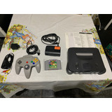 Nintendo 64 + Mario 64 + Caixa + Manual + Serial