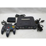 Nintendo 64 Usa Com Chave Lateral - Funcionando / Controle + Fonte + Cabo Av Originais! Leia Descricao
