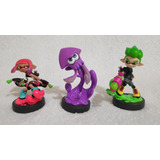 Nintendo Amiibos Splatoon 2 Neon Inkling Girl E Boy + Squid