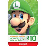 Nintendo Eshop Gift Card $10 Dólares
