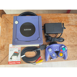 Nintendo Gamecube Dol-001 Com Saída Digital, 1 Controle, Fonte, Cabo Av (tudo Original) E Picoboot Instalado Cartão 128gb Novo. Drive Funcionando.