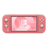 Nintendo Switch Lite 32gb Standard Cor Rosa Coral Novo