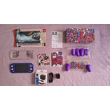 Nintendo Switch Lite Azul, 128gb, Carregador Grip Case Edicao Gawx Skull And Co, Case Oficial Zelda, Capa Pokemon