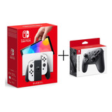 Nintendo Switch Oled 7.0 64 Gb Branco + Pro Controller - Nacional
