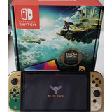 Nintendo Switch Oled Zelda/ Sd 256gb Edição Especial Chip Atmosphere
