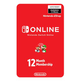 Nintendo Switch Online 12 Meses Brasil