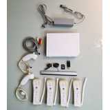 Nintendo Wii 4 Controles E 2 Nunchucks