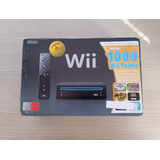 Nintendo Wii Black Family Edition 1000 Pontos Na Caixa