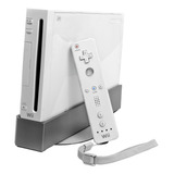 Nintendo Wii Com Controle, Nunchuck, Barra De Sensor, Suporte, Carregador, 1 Jogo - Funcionando