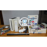 Nintendo Wii Desbl Com Controle Wii Motion Plus + Volante + 5 Jogos Originais + Pen Drive 64gb Com Jogos!!!