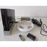 Nintendo Wii Desbloqueado + Controle Wii Remote, Nunchuk, Sensor Bar, Wii Wheel, Pendrive Jogos, Fonte E Adaptador Hdmi