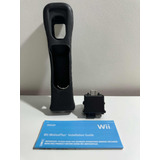 Nintendo Wii Motion Plus Com Capa De Silicone Preto Original