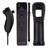 Nintendo Wii Remote Motion Plus + Nunchuk + Capa E Presilha