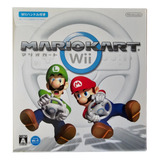 Nintendo Wii Super Mario Kart Edição Volante Com Miniatura