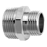 Niple Cromado Metal Latão 1/2 X 3/4 Rosca Externa - 2 Unids