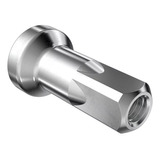 Niple Interno Dt Swiss Hidden Alumínio 2.0 X 12mm Prata 64u