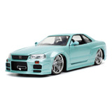Nissan Skyline Gt-r Bnr34 Brian Velozes E Furiosos Jada 1/24
