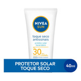 Nivea Protetor Solar Facial Toque Seco Antissi. Fps 30 40 Ml