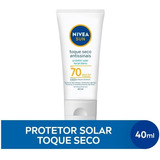 Nivea Sun Protetor Facial Toque Seco Antissinais Fps70 40ml