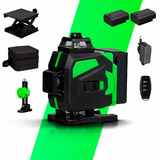 Nível Laser 12 Linhas Verde Recarregável C/ Controle + Bolsa