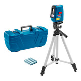 Nível Laser Bosch 3 Linhas Vermelho Nivelox Gll 3x Com Tripé